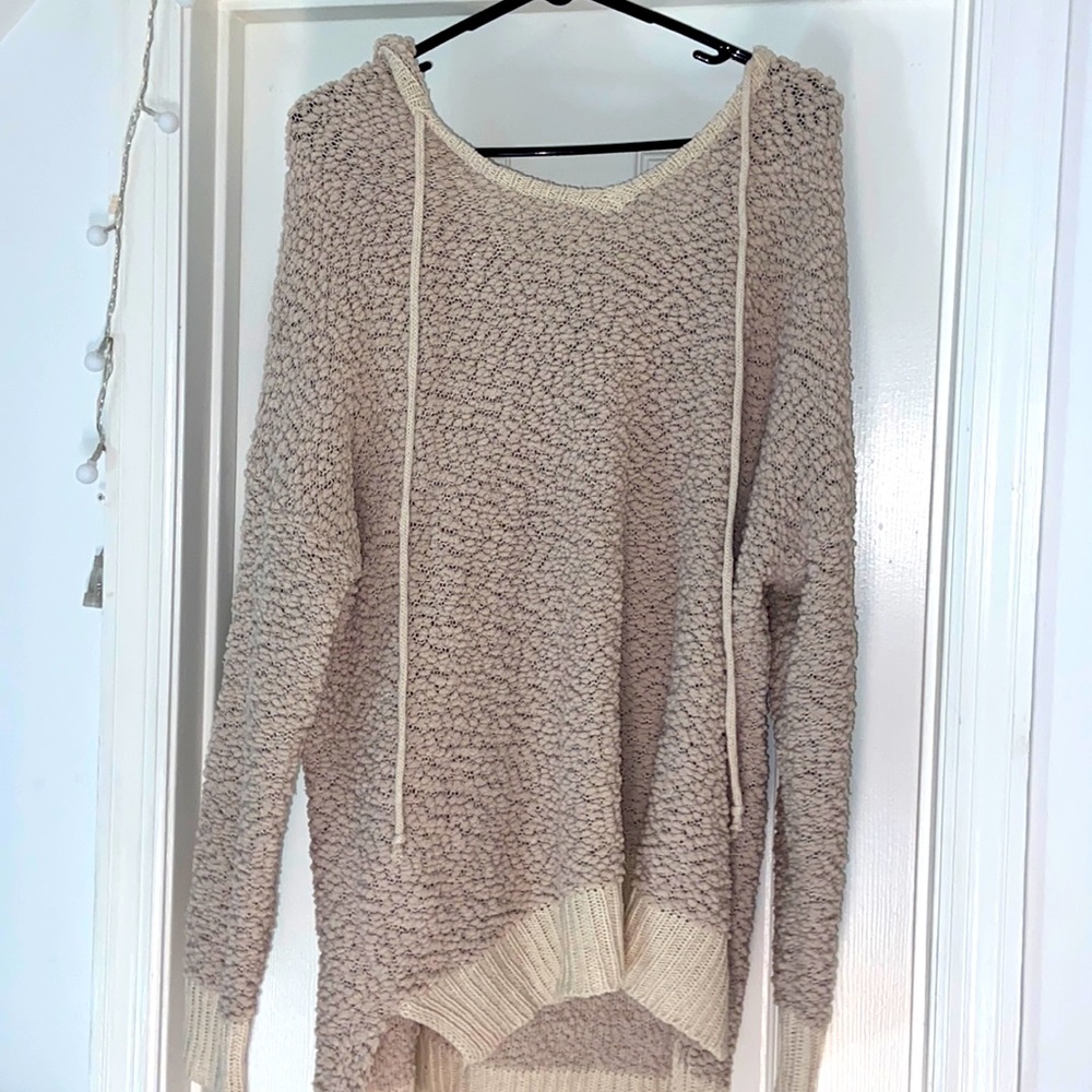 Miracle Cream Sweater w/ Hoodie